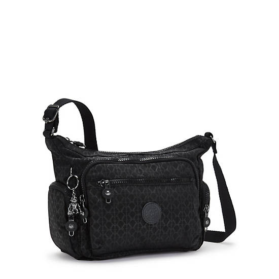 Kipling Gabbie Small Printed Crossbody Veske Svarte | NO 2068PJ